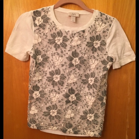 Ann Taylor Loft Short Sleeve Sweater - Picture 1 of 4